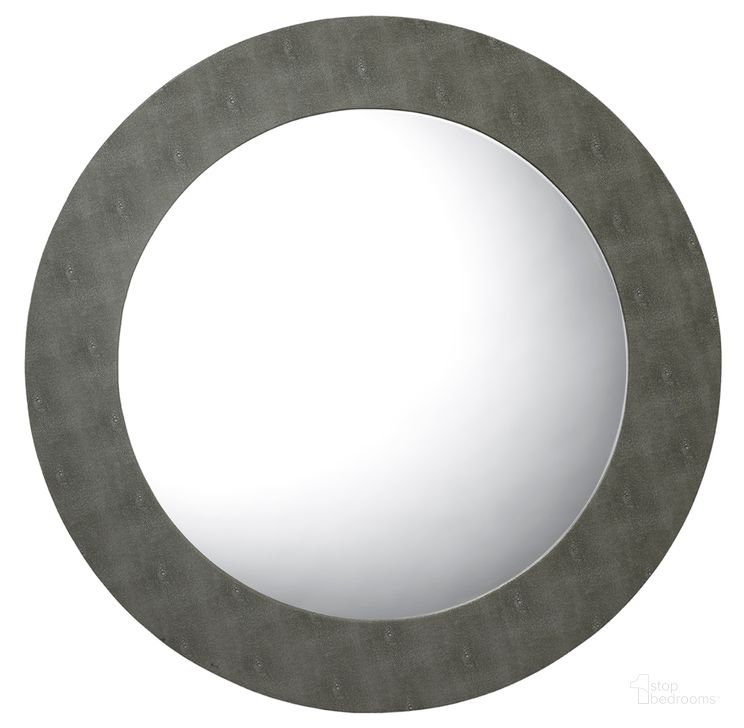 The appearance of Chester Grey Round Mirror designed by Jamie Young Company in the modern / contemporary interior design. This grey piece of furniture  was selected by 1StopBedrooms from Chester Collection to add a touch of cosiness and style into your home. Sku: LS6CHESRNDGR. Material: Glass. Product Type: Accent Mirror. Image1
