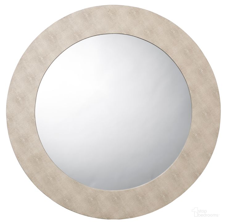 The appearance of Chester Ivory Round Mirror designed by Jamie Young Company in the modern / contemporary interior design. This ivory piece of furniture  was selected by 1StopBedrooms from Chester Collection to add a touch of cosiness and style into your home. Sku: LS6CHESRNDIV. Material: Glass. Product Type: Accent Mirror. Image1