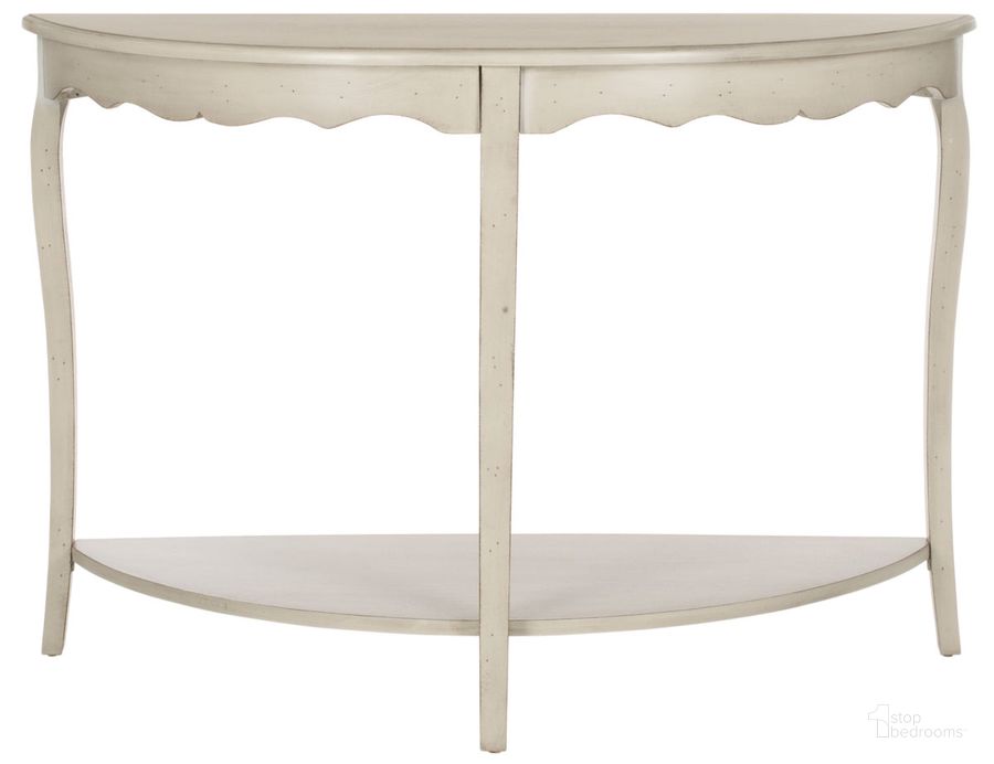 The appearance of Christina White Birch Console designed by Safavieh in the transitional interior design. This white piece of furniture  was selected by 1StopBedrooms from Christina Collection to add a touch of cosiness and style into your home. Sku: AMH6610C. Material: Wood. Product Type: Console. Image1