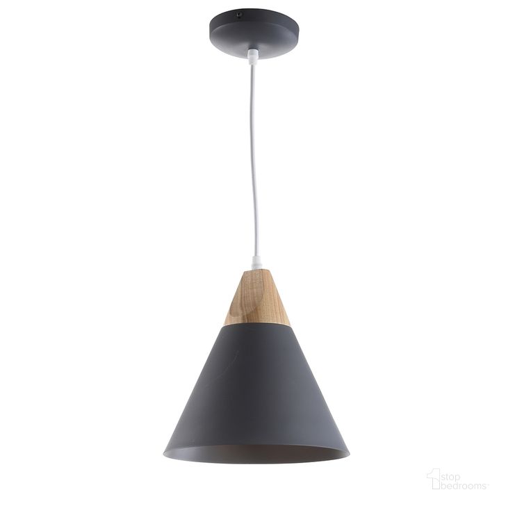 The appearance of Cila Dark Grey/Light Brown Pendant designed by Safavieh in the modern / contemporary interior design. This dark gray piece of furniture  was selected by 1StopBedrooms from Cila Collection to add a touch of cosiness and style into your home. Sku: PND4030C. Product Type: Pendant Lighting. Image1