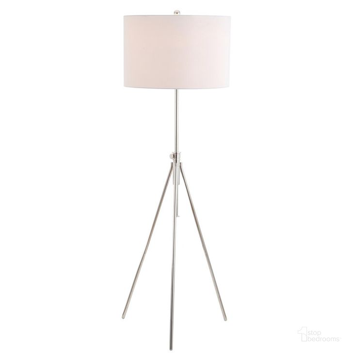 The appearance of Cipriana Nickel Floor Lamp designed by Safavieh in the traditional interior design. This nickel piece of furniture  was selected by 1StopBedrooms from Cipriana Collection to add a touch of cosiness and style into your home. Sku: FLL4007B. Product Type: Floor Lamp. Image1