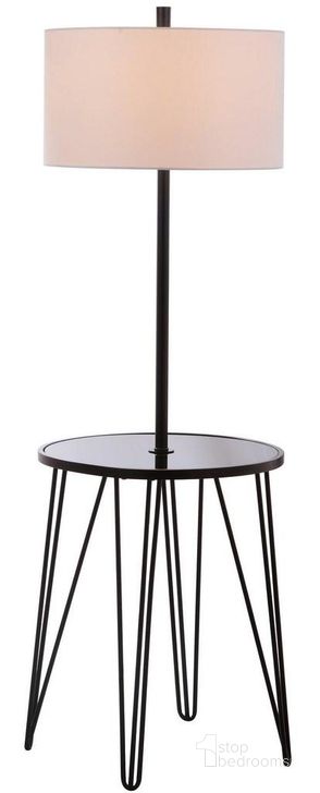 The appearance of Ciro Black Floor Lamp Side Table designed by Safavieh in the modern / contemporary interior design. This black piece of furniture  was selected by 1StopBedrooms from Safavieh FLL Collection to add a touch of cosiness and style into your home. Sku: FLL4010A. Product Type: Floor Lamp. Image1