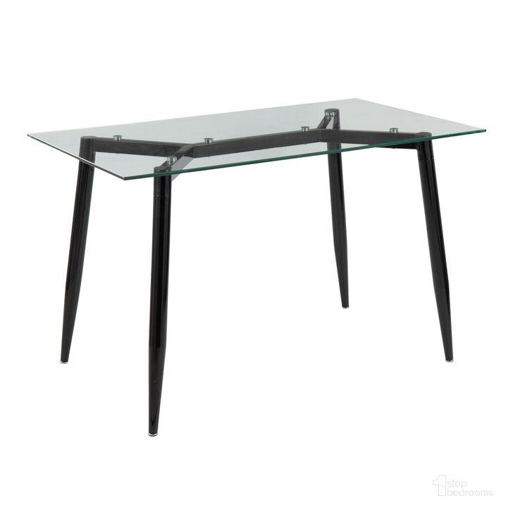 The appearance of Clara Table In Black designed by Lumisource in the modern / contemporary interior design. This black piece of furniture  was selected by 1StopBedrooms from Clara Collection to add a touch of cosiness and style into your home. Sku: OFD-CLARA BKCL. Material: Metal. Product Type: Table. Image1