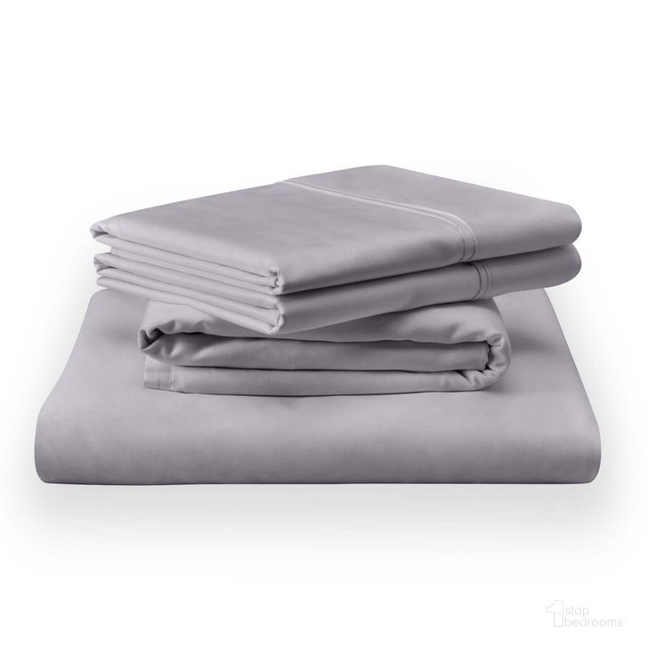 The appearance of Classic Cotton California King Sheet Set In Cool Gray designed by Tempur-Pedic in the modern / contemporary interior design. This cool gray piece of furniture  was selected by 1StopBedrooms from Classic Cotton Collection to add a touch of cosiness and style into your home. Sku: 40100562. Material: Cotton. Size: California King. Product Type: Bed Sheet. Image1