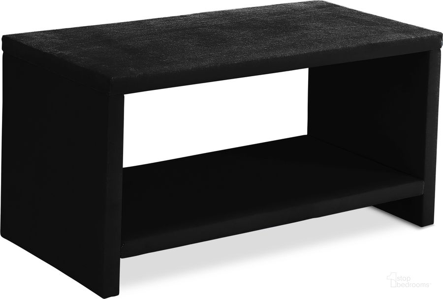 The appearance of Cleo Velvet Night Stand In Black designed by Meridian in the modern / contemporary interior design. This black velvet piece of furniture  was selected by 1StopBedrooms from Cleo Collection to add a touch of cosiness and style into your home. Sku: CleoBlack-NS. Material: Wood. Product Type: Nightstand. Image1