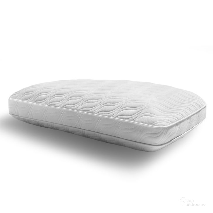 The appearance of Cloud ProHi Foam Medium Support Pillow designed by Tempur-Pedic in the modern / contemporary interior design. This white piece of furniture  was selected by 1StopBedrooms from Cloud Collection to add a touch of cosiness and style into your home. Sku: 15376150. Product Type: Pillow. Material: Foam. Image1