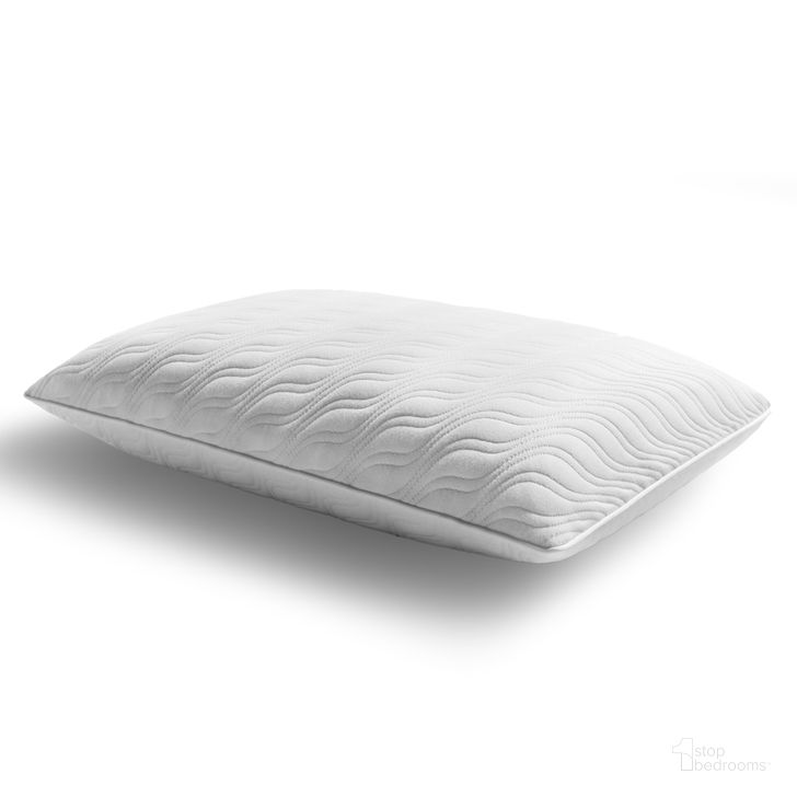 The appearance of Cloud ProLo Foam Plush Support Pillow designed by Tempur-Pedic in the modern / contemporary interior design. This white piece of furniture  was selected by 1StopBedrooms from Cloud Collection to add a touch of cosiness and style into your home. Sku: 15374150. Product Type: Pillow. Material: Foam. Image1