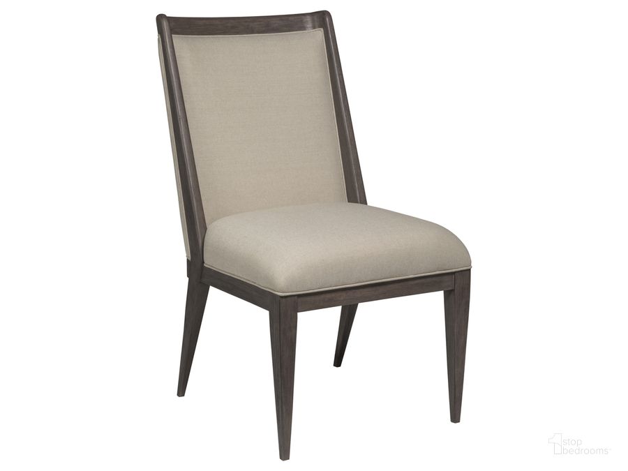 The appearance of Cohesion Program Haiku Upholstered Side Chair designed by Artistica Home in the transitional interior design. This beige piece of furniture  was selected by 1StopBedrooms from Cohesion Program Collection to add a touch of cosiness and style into your home. Sku: 01-2057-880-39-01. Product Type: Side Chair. Image1