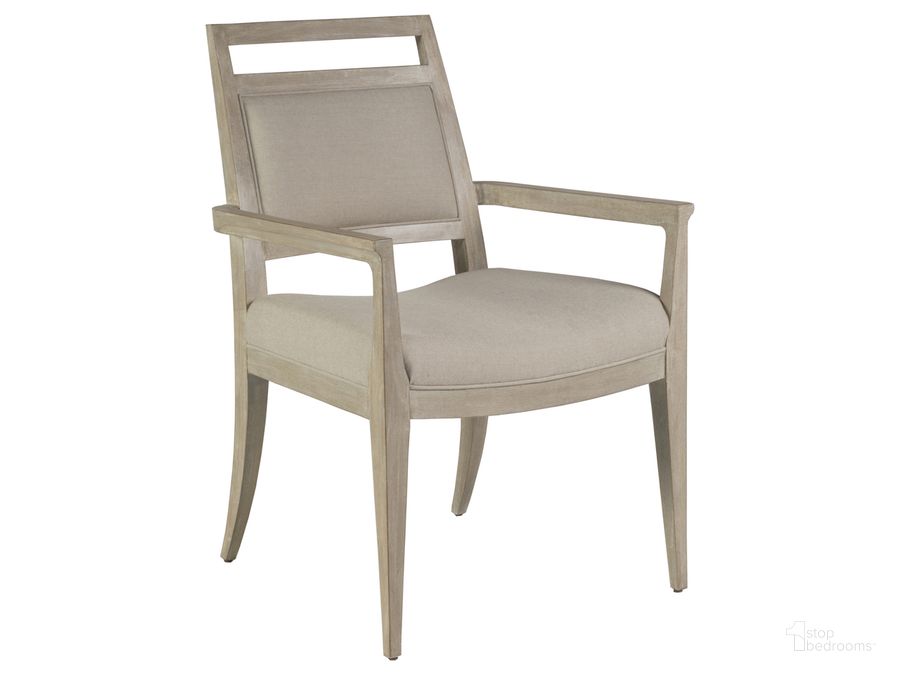 The appearance of Cohesion Program Nico Upholstered Arm Chair 01-2222-881-40-01 designed by Artistica Home in the transitional interior design. This bianco piece of furniture  was selected by 1StopBedrooms from Cohesion Program Collection to add a touch of cosiness and style into your home. Sku: 01-2222-881-40-01. Product Type: Arm Chair. Image1