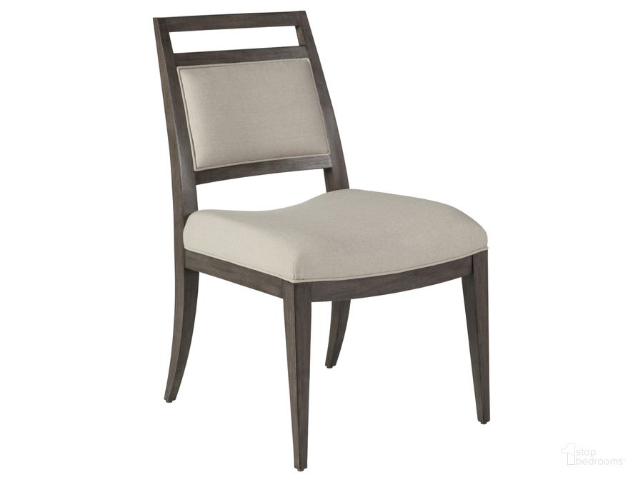 The appearance of Cohesion Program Nico Upholstered Side Chair 01-2222-880-39-01 designed by Artistica Home in the transitional interior design. This greige piece of furniture  was selected by 1StopBedrooms from Cohesion Program Collection to add a touch of cosiness and style into your home. Sku: 01-2222-880-39-01. Product Type: Side Chair. Image1