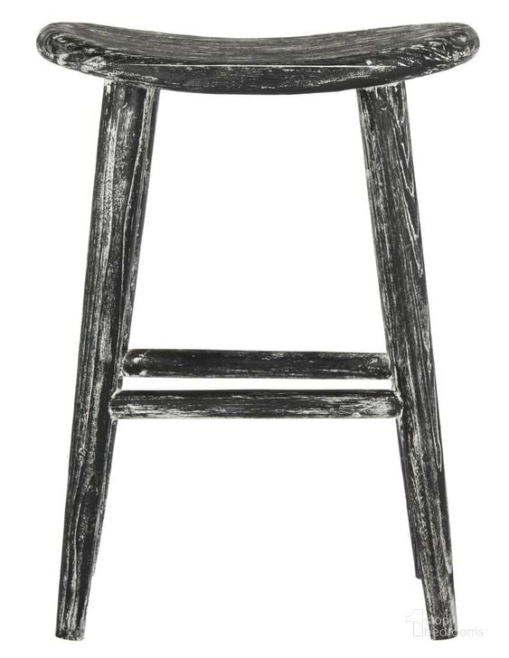 The appearance of Colton Black and White Wood Counter Stool designed by Safavieh in the modern / contemporary interior design. This black and white piece of furniture  was selected by 1StopBedrooms from Colton Collection to add a touch of cosiness and style into your home. Sku: BST1000A. Material: Wood. Product Type: Barstool. Image1