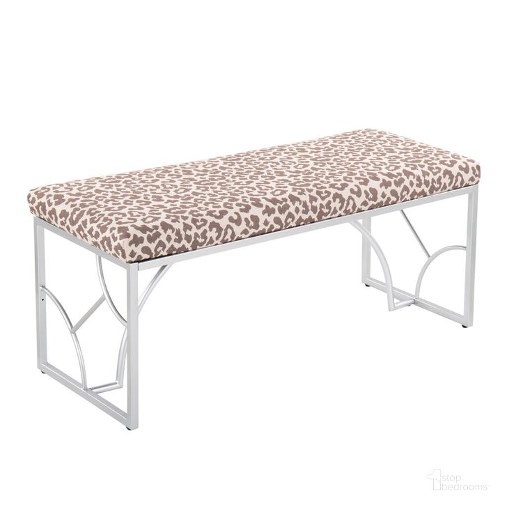 The appearance of Constellation Bench In Beige and Silver designed by Lumisource in the modern / contemporary interior design. This beige and silver piece of furniture  was selected by 1StopBedrooms from Constellation Collection to add a touch of cosiness and style into your home. Sku: BC-CONSTELLATION2 SVBGL. Material: Metal. Product Type: Bench. Image1