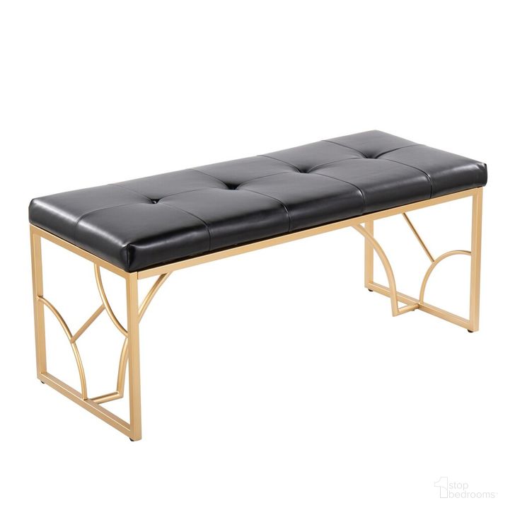 The appearance of Constellation Bench In Black designed by Lumisource in the modern / contemporary interior design. This black piece of furniture  was selected by 1StopBedrooms from Constellation Collection to add a touch of cosiness and style into your home. Sku: BC-CONSTELLATIONPU2 AUBK. Material: Leather. Product Type: Bench. Image1