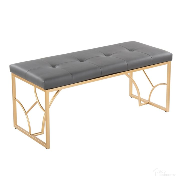 The appearance of Constellation Bench In Gold designed by Lumisource in the modern / contemporary interior design. This gold piece of furniture  was selected by 1StopBedrooms from Constellation Collection to add a touch of cosiness and style into your home. Sku: BC-CONSTELLATIONPU2 AUGY. Material: Leather. Product Type: Bench. Image1