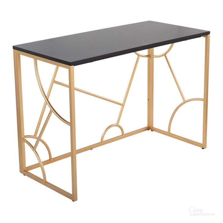 The appearance of Constellation Desk In Black designed by Lumisource in the modern / contemporary interior design. This black piece of furniture  was selected by 1StopBedrooms from Constellation Collection to add a touch of cosiness and style into your home. Sku: OFD-CONSTELLATION AUBK. Product Type: Desk. Material: MDF. Image1