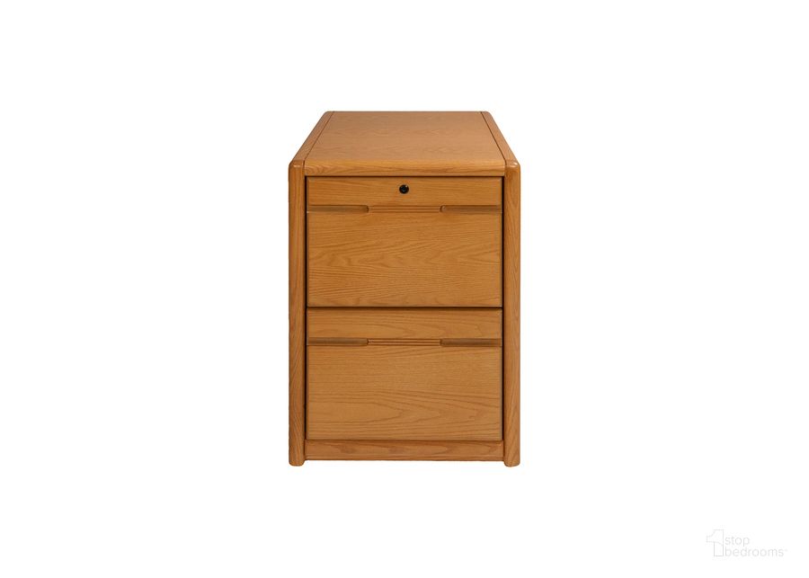 The appearance of Contemporary 2-Drawer File In Natural Honey Oak designed by Martin Furniture in the modern / contemporary interior design. This honey piece of furniture  was selected by 1StopBedrooms from Contemporary Collection to add a touch of cosiness and style into your home. Sku: 00201/X. Material: Wood. Product Type: File Cabinet. Image1