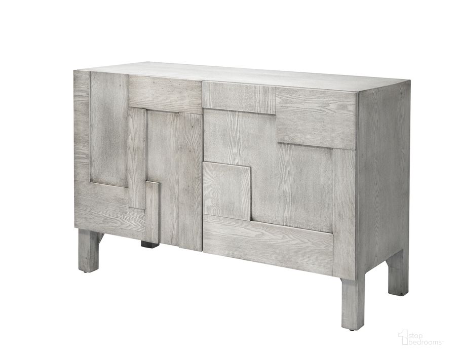 The appearance of Context Credenza In Grey designed by Jamie Young Company in the industrial interior design. This grey piece of furniture  was selected by 1StopBedrooms from Context Collection to add a touch of cosiness and style into your home. Sku: LS20CONTCRGR. Product Type: Credenza. Material: MDF. Image1