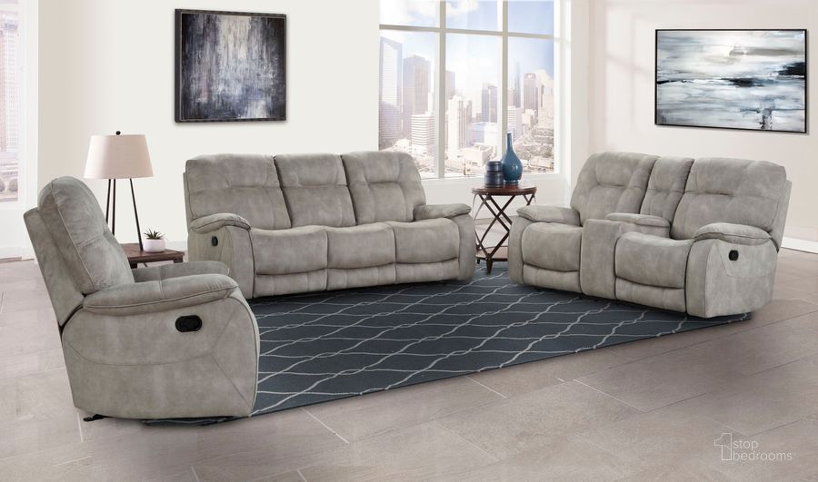 The appearance of Cooper Shadow Natural Manual Triple Reclining Living Room Set designed by Parker House in the traditional interior design. This natural piece of furniture  was selected by 1StopBedrooms from Cooper Collection to add a touch of cosiness and style into your home. Sku: MCOO#833-SNA;MCOO#822C-SNA. Material: Polyester. Product Type: Living Room Set. Image1