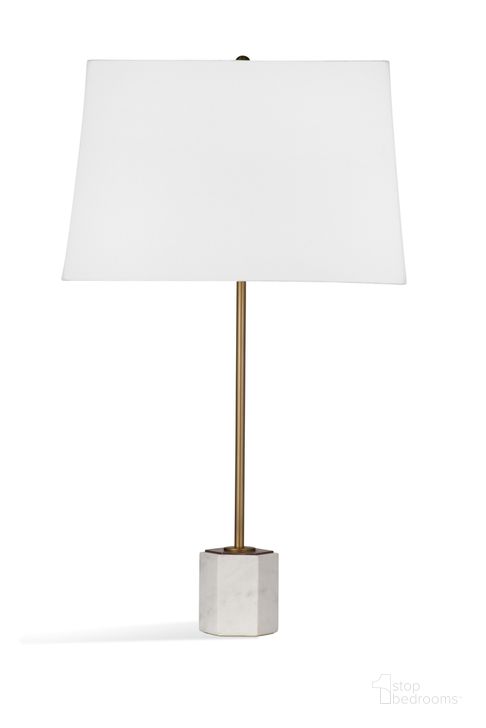The appearance of Correy Table Lamp In Gold designed by Bassett Mirror Company in the modern / contemporary interior design. This gold piece of furniture  was selected by 1StopBedrooms from  to add a touch of cosiness and style into your home. Sku: L4202TEC. Material: Metal. Product Type: Table Lamp. Image1