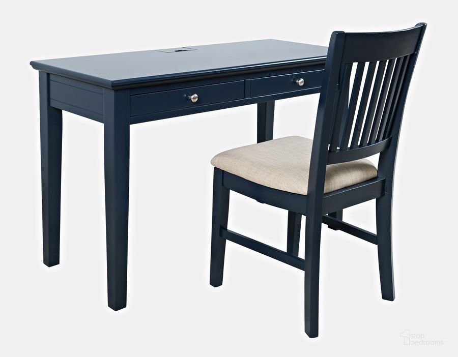 The appearance of Craftsman Navy Home Office Set designed by Jofran in the transitional interior design. This navy piece of furniture  was selected by 1StopBedrooms from Craftsman Collection to add a touch of cosiness and style into your home. Sku: 775-4820;775-370KD. Material: Wood. Product Type: Home Office Set. Image1