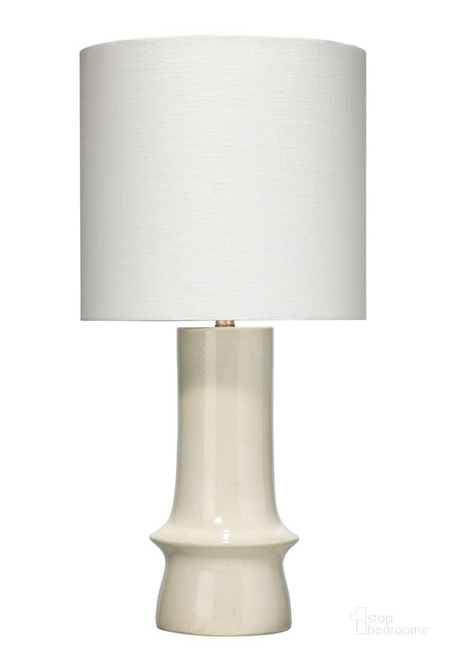 The appearance of Crest Table Lamp In Eggshell designed by Jamie Young Company in the modern / contemporary interior design. This eggshell piece of furniture  was selected by 1StopBedrooms from Crest Collection to add a touch of cosiness and style into your home. Sku: 9CRESTTLEGG. Material: Ceramic. Product Type: Table Lamp. Image1