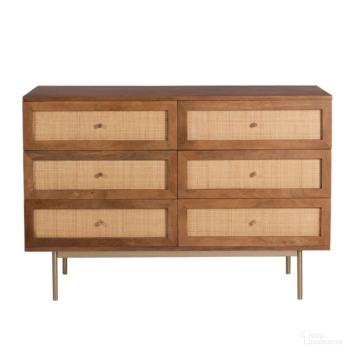 The appearance of Curtis Solid Wood 6-Drawer Dresser In Walnut designed by Aeons in the  interior design. This walnut piece of furniture  was selected by 1StopBedrooms from Curtis Collection to add a touch of cosiness and style into your home. Sku: AESP-11173-Walnut. Material: Wood. Product Type: Dresser. Image1