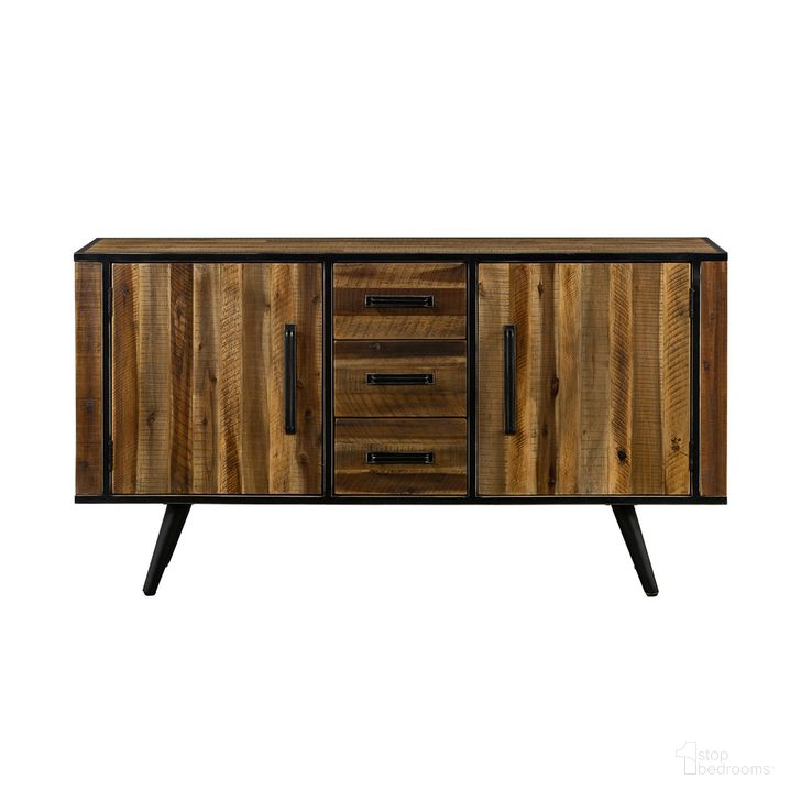 The appearance of Cusco Acacia Rustic Buffet Cabinet designed by Armen Living in the modern / contemporary interior design. This acacia piece of furniture  was selected by 1StopBedrooms from Cusco Collection to add a touch of cosiness and style into your home. Sku: LCCUBUAC. Material: Wood. Product Type: Buffet. Image1