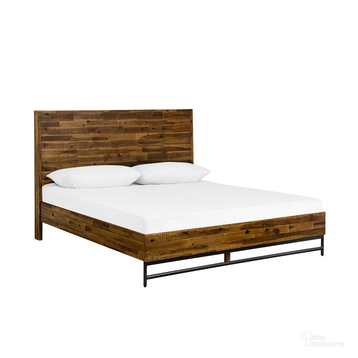 The appearance of Cusco Rustic Acacia Queen Platform Bed designed by Armen Living in the modern / contemporary interior design. This acacia piece of furniture  was selected by 1StopBedrooms from Cusco Collection to add a touch of cosiness and style into your home. Sku: LCCUBDACQNBX1;LCCUBDACQNBX2. Bed Type: Platform Bed. Material: Wood. Product Type: Platform Bed. Bed Size: Queen. Image1