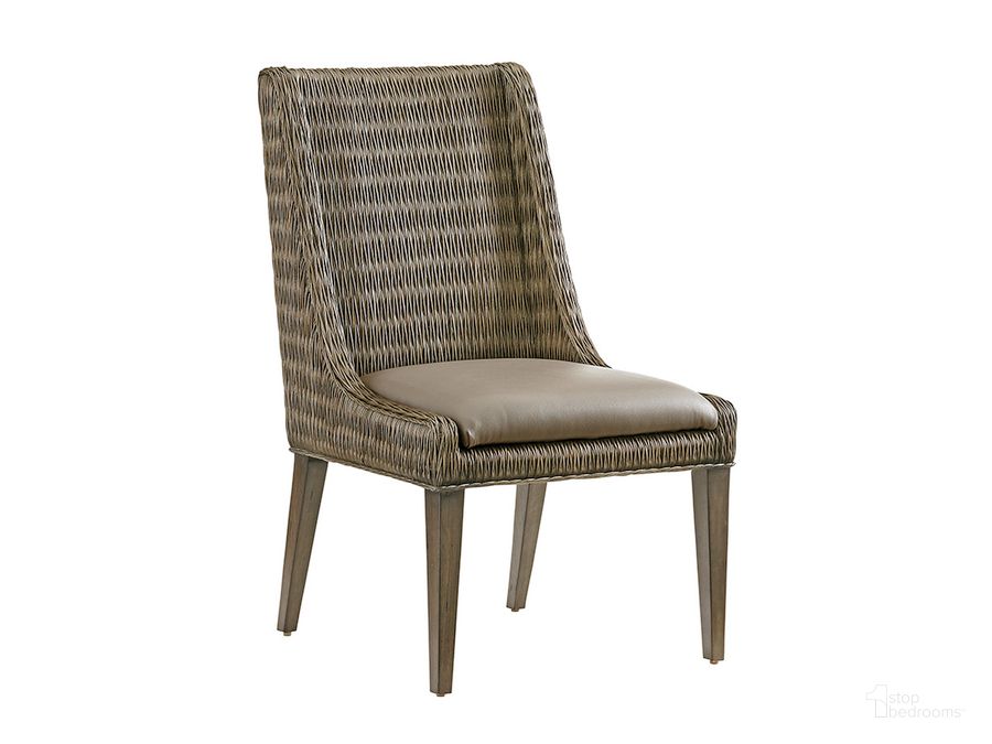 The appearance of Cypress Point Brandon Side Chair Set of 2 designed by Tommy Bahama in the coastal interior design. This brown piece of furniture  was selected by 1StopBedrooms from Cypress Point Collection to add a touch of cosiness and style into your home. Sku: 01-0562-882-01. Material: Wood. Product Type: Side Chair. Image1