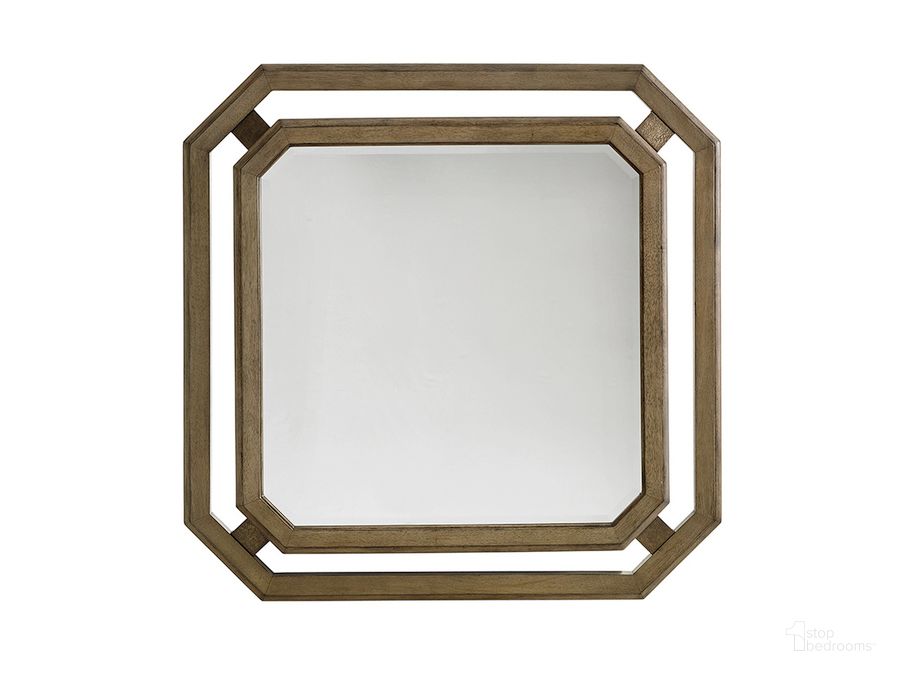 The appearance of Cypress Point Callan Square Mirror designed by Tommy Bahama in the transitional interior design. This brown piece of furniture  was selected by 1StopBedrooms from Cypress Point Collection to add a touch of cosiness and style into your home. Sku: 01-0561-204. Material: Wood. Product Type: Dresser Mirror. Image1