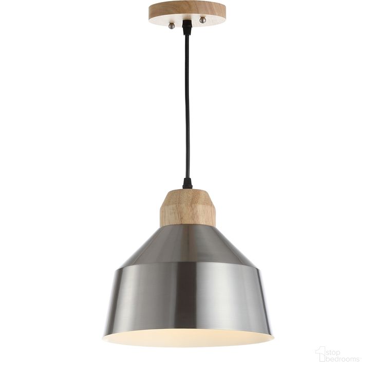 The appearance of Dajana Nickel/Light Brown Pendant designed by Safavieh in the modern / contemporary interior design. This nickel piece of furniture  was selected by 1StopBedrooms from Dajana Collection to add a touch of cosiness and style into your home. Sku: PND4031A. Product Type: Pendant Lighting. Image1
