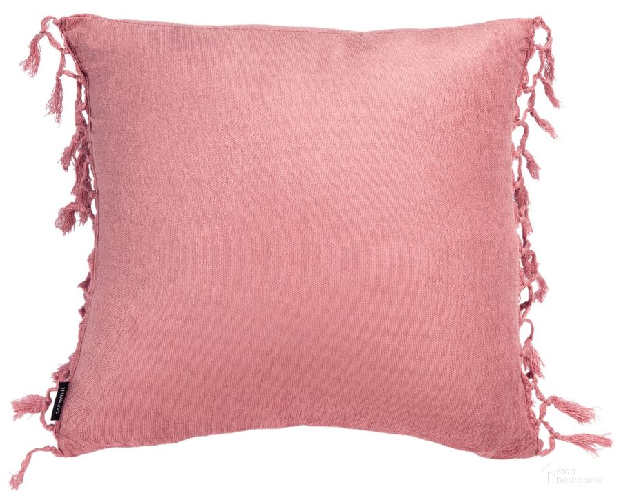 The appearance of Dandria Pillow in Pink designed by Safavieh in the coastal interior design. This pink piece of furniture  was selected by 1StopBedrooms from Dandria Collection to add a touch of cosiness and style into your home. Sku: PLS6534A-1818. Material: Cotton. Product Type: Pillow. Image1