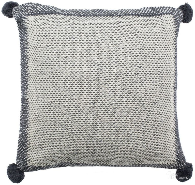 The appearance of Dania Knit Pillow designed by Safavieh in the modern / contemporary interior design. This dark gray piece of furniture  was selected by 1StopBedrooms from Dania Collection to add a touch of cosiness and style into your home. Sku: PLS212A-2020. Material: Cotton. Product Type: Pillows and Throw. Image1