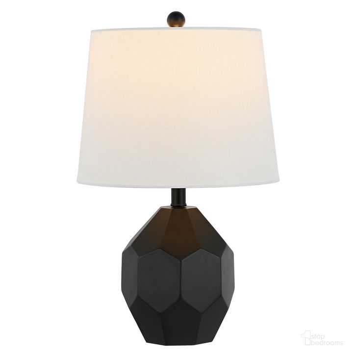 The appearance of Danilo 19.5 Inch Black Resin Table Lamp designed by Safavieh in the modern / contemporary interior design. This black piece of furniture  was selected by 1StopBedrooms from Danilo Collection to add a touch of cosiness and style into your home. Sku: TBL4469A. Material: Resin. Product Type: Table Lamp. Image1