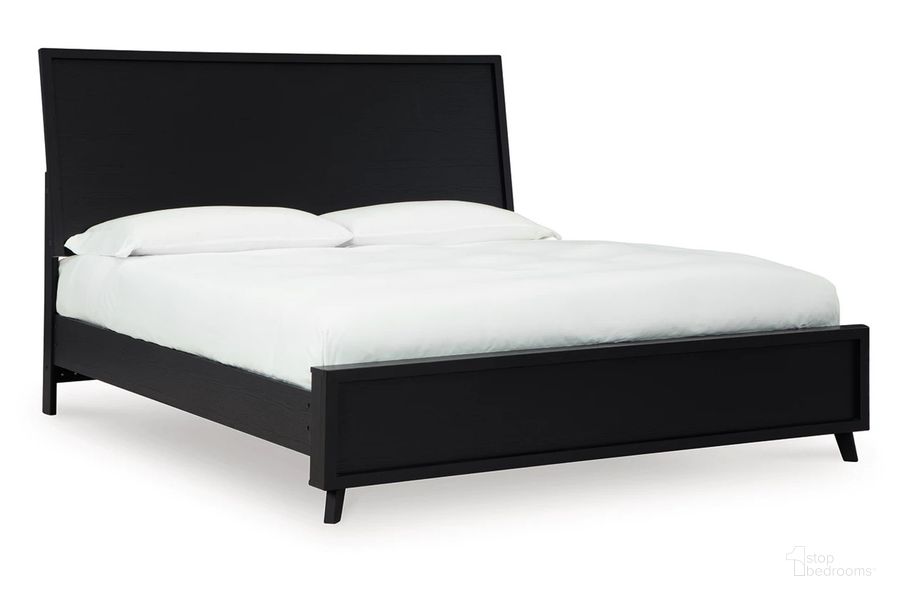 The appearance of Danziar Queen Panel Bed In Black designed by Signature Design by Ashley in the modern / contemporary interior design. This black piece of furniture  was selected by 1StopBedrooms from Danziar Collection to add a touch of cosiness and style into your home. Sku: B100-13;B1013-54;B1013-57;B1013-95. Bed Type: Panel Bed. Material: Wood. Product Type: Panel Bed. Bed Size: Queen. Image1