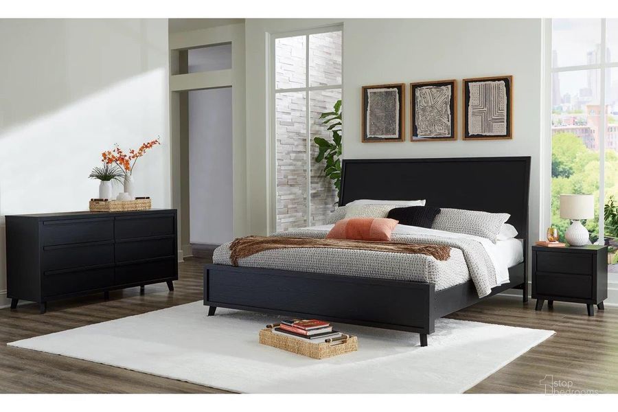The appearance of Danziar Panel Bedroom Set In Black designed by Signature Design by Ashley in the modern / contemporary interior design. This black piece of furniture  was selected by 1StopBedrooms from Danziar Collection to add a touch of cosiness and style into your home. Sku: B100-14;B1013-56;B1013-58;B1013-95;B1013-92. Material: Wood. Product Type: Bedroom Set. Bed Size: Queen. Image1