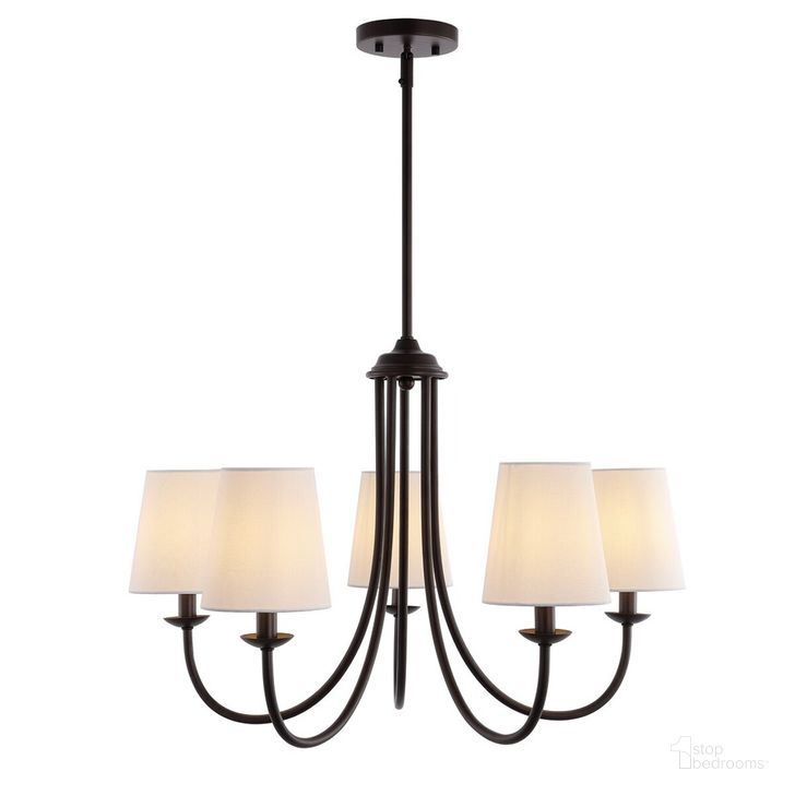 The appearance of Darryn Chandelier in Oil Rubbed Bronze designed by Safavieh in the modern / contemporary interior design. This oil rubbed bronze piece of furniture  was selected by 1StopBedrooms from Darryn Collection to add a touch of cosiness and style into your home. Sku: CHA4022A. Product Type: Chandelier. Material: Iron. Image1