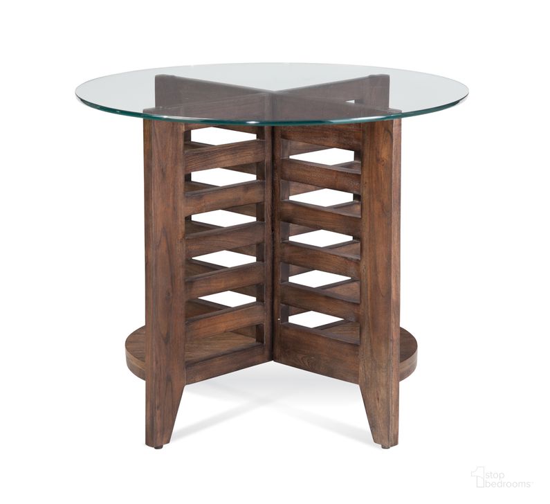 The appearance of Davi End Table In Brown designed by Bassett Mirror Company in the transitional interior design. This brown piece of furniture  was selected by 1StopBedrooms from  to add a touch of cosiness and style into your home. Sku: 9650-LR-220B;9650-LR-220T. Material: Wood. Product Type: End Table. Image1