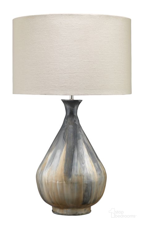 The appearance of Daybreak Table Lamp designed by Jamie Young Company in the transitional interior design. This grey piece of furniture  was selected by 1StopBedrooms from Daybreak Collection to add a touch of cosiness and style into your home. Sku: 1DAYB-TLGR. Product Type: Table Lamp. Material: Iron. Image1