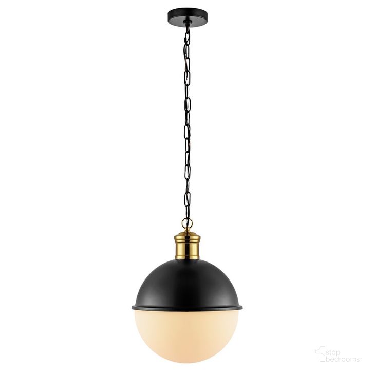 The appearance of Daylily Pendant in Brass and Black designed by Safavieh in the modern / contemporary interior design. This brass and black piece of furniture  was selected by 1StopBedrooms from Daylily Collection to add a touch of cosiness and style into your home. Sku: PND4139A. Material: Metal. Product Type: Pendant Lighting. Image1
