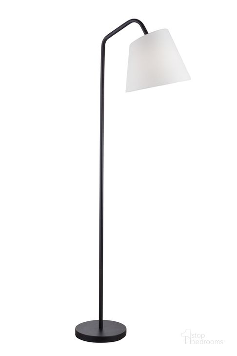 The appearance of Deeliah Floor Lamp In Black designed by Bassett Mirror Company in the industrial interior design. This black piece of furniture  was selected by 1StopBedrooms from  to add a touch of cosiness and style into your home. Sku: L4380F. Material: Metal. Product Type: Floor Lamp. Image1