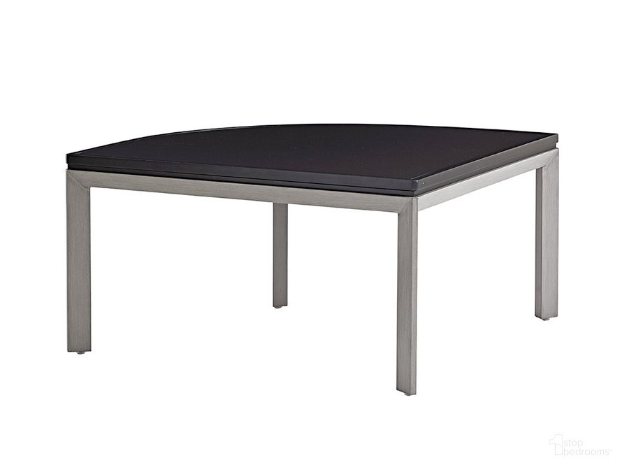 The appearance of Del Mar Sectional Corner Table designed by Tommy Bahama in the modern / contemporary interior design. This gray piece of furniture  was selected by 1StopBedrooms from Del Mar Collection to add a touch of cosiness and style into your home. Sku: 01-3800-951. Material: Fabric. Product Type: Outdoor Table. Image1