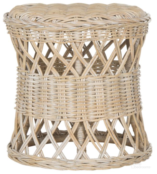 The appearance of Desta Natural Wicker Round Table designed by Safavieh in the transitional interior design. This natural piece of furniture  was selected by 1StopBedrooms from Safavieh SEA Collection to add a touch of cosiness and style into your home. Sku: SEA7028A. Product Type: Accent Table. Material: Rattan. Image1
