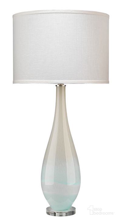 The appearance of Dewdrop Sky Blue Table Lamp designed by Jamie Young Company in the transitional interior design. This sky blue piece of furniture  was selected by 1StopBedrooms from Dewdrop Collection to add a touch of cosiness and style into your home. Sku: 9DEWDBLC131C. Material: Acrylic. Product Type: Table Lamp. Image1