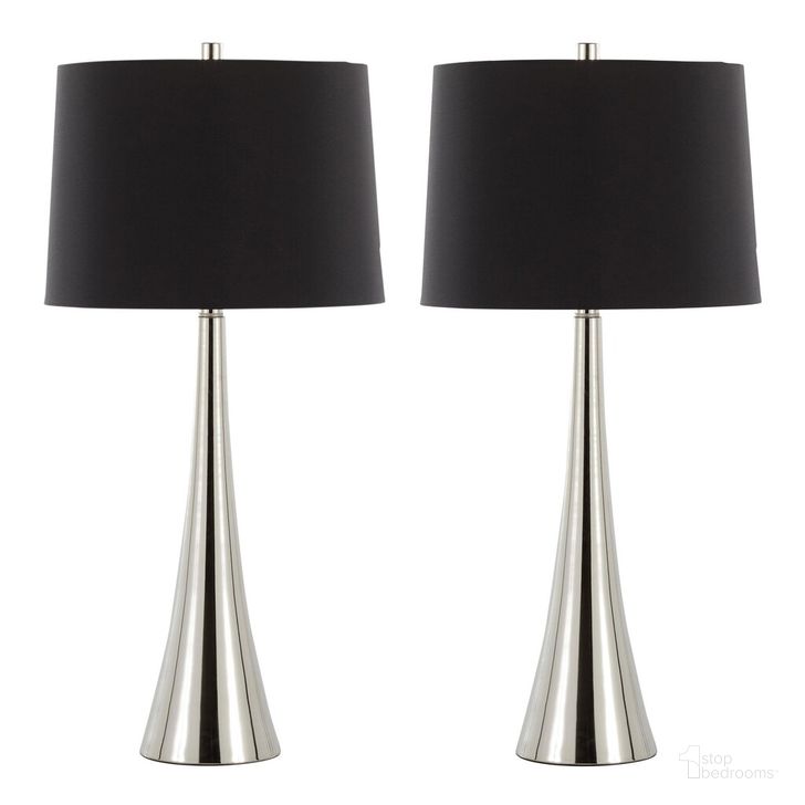 The appearance of Diana 29.5 Inch Metal Table Lamp Set of 2 In Black designed by Lumisource in the modern / contemporary interior design. This black piece of furniture  was selected by 1StopBedrooms from Diana Collection to add a touch of cosiness and style into your home. Sku: GTS30-DIANA PNIBK2. Material: Metal. Product Type: Table Lamp. Image1