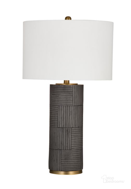 The appearance of Donegal Table Lamp In Grey designed by Bassett Mirror Company in the modern / contemporary interior design. This grey piece of furniture  was selected by 1StopBedrooms from  to add a touch of cosiness and style into your home. Sku: L4321T. Product Type: Table Lamp. Material: Cement. Image1