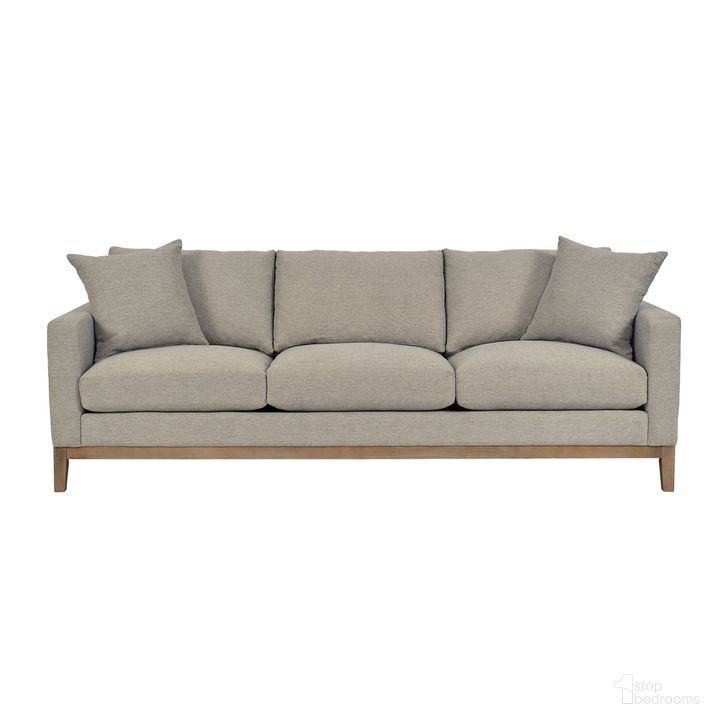 The appearance of Donna 93 Inch Upholstered Sofa In Platinum Gray designed by Armen Living in the modern / contemporary interior design. This platinum gray piece of furniture  was selected by 1StopBedrooms from Donna Collection to add a touch of cosiness and style into your home. Sku: LCDO3TPL. Material: Wood. Product Type: Sofa. Image1