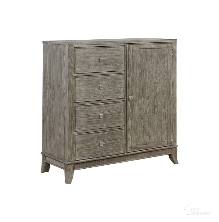 The appearance of Door Chest In Brushed Grey designed by Avalon Furniture in the transitional interior design. This brushed grey piece of furniture  was selected by 1StopBedrooms from Shores Collection to add a touch of cosiness and style into your home. Sku: B0193A GC. Product Type: Chest. Material: Poplar. Image1