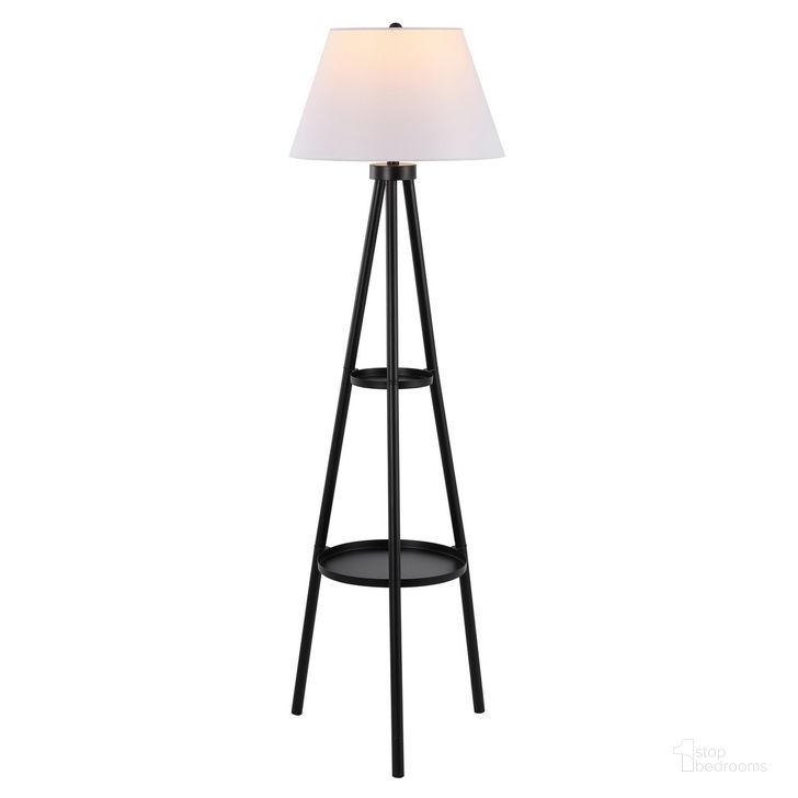 The appearance of Dorea Floor Lamp in Black designed by Safavieh in the modern / contemporary interior design. This black piece of furniture  was selected by 1StopBedrooms from Dorea Collection to add a touch of cosiness and style into your home. Sku: FLL4107A. Material: Metal. Product Type: Floor Lamp. Image1