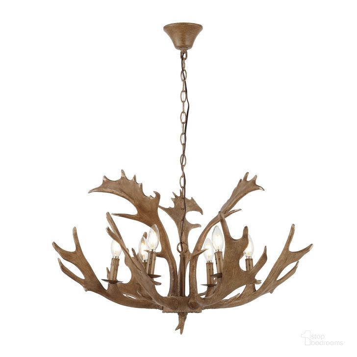 The appearance of Dresden Chandelier in Brown designed by Safavieh in the traditional interior design. This brown piece of furniture  was selected by 1StopBedrooms from Dresden Collection to add a touch of cosiness and style into your home. Sku: CHA4029A. Material: Metal. Product Type: Chandelier. Image1